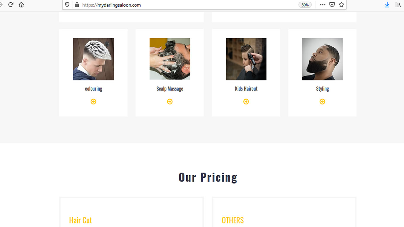 Barbing Saloon Website - Photo3